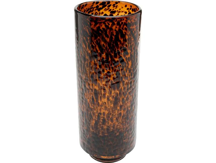 Dekovase KARE DESIGN Caramel , braun, B:14cm H:36,5cm T:14cm, Glas, Vasen, Dekovase, 25 oder 37 cm
