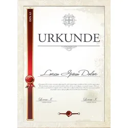 Intertrading Bilderrahmen Urkunde 32,6 x 44,9 cm Kunststoff Beige Creme