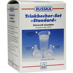 Trinkbecher Set Standard mit Deckel F Tee U Brei 1 ST
