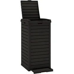 Helloshop26 - Abfalleimer für den Außenbereich 41 x 41 x 86 cm schwarz Polypropylen 02_0006069
