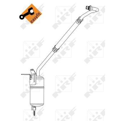 NRF Trockner, Klimaanlage EASY FIT 33354 für JAGUAR