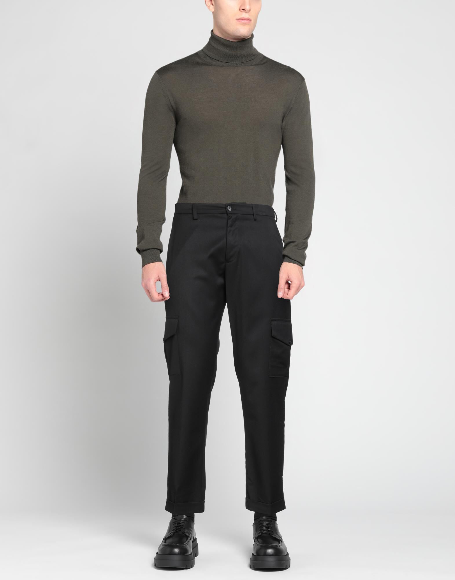 Malia Couture Pantalones Hombre Negro 44 Hombre