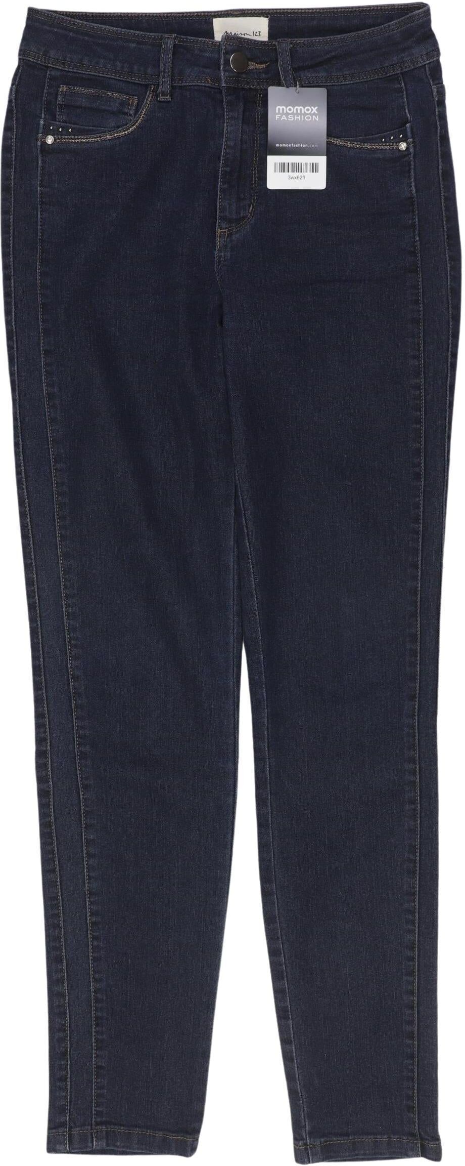 Maison Standards Damen Jeans, Marineblau, Gr. EU 34, Synthetik / Elasthan - Second Hand