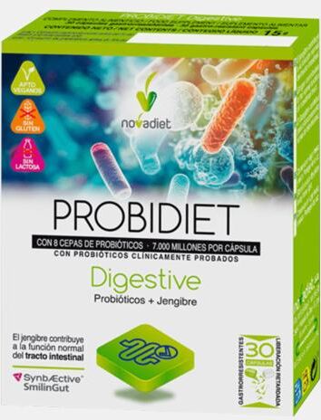 NOVA DIET PROBIDIET DIGESTIVE 30 CAPSULAS GASTRORRESISTENTES