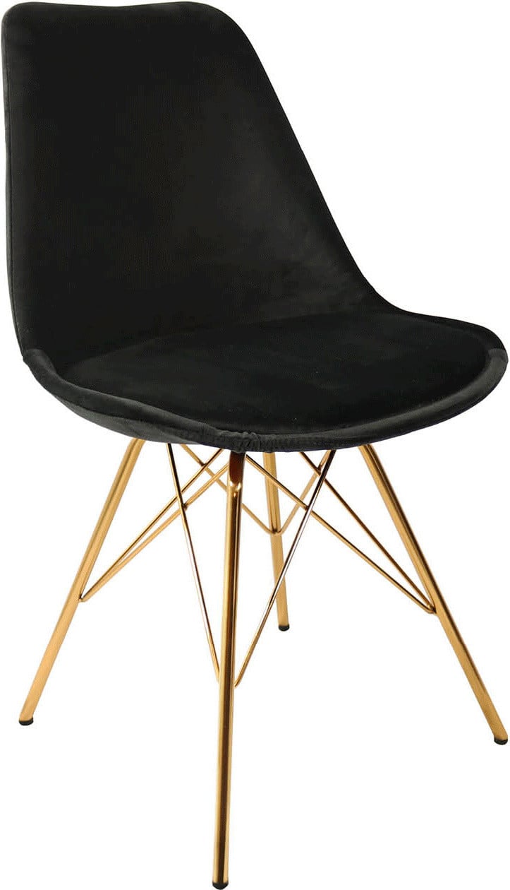 Kick Collection Eetkamerstoel Velvet - Zwart