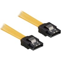 SATA Kabel gelb, 30cm, inkl. Sicherheitslasche