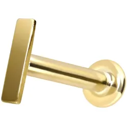 14 Karat Gold Labret mit Innengewinde BALKEN