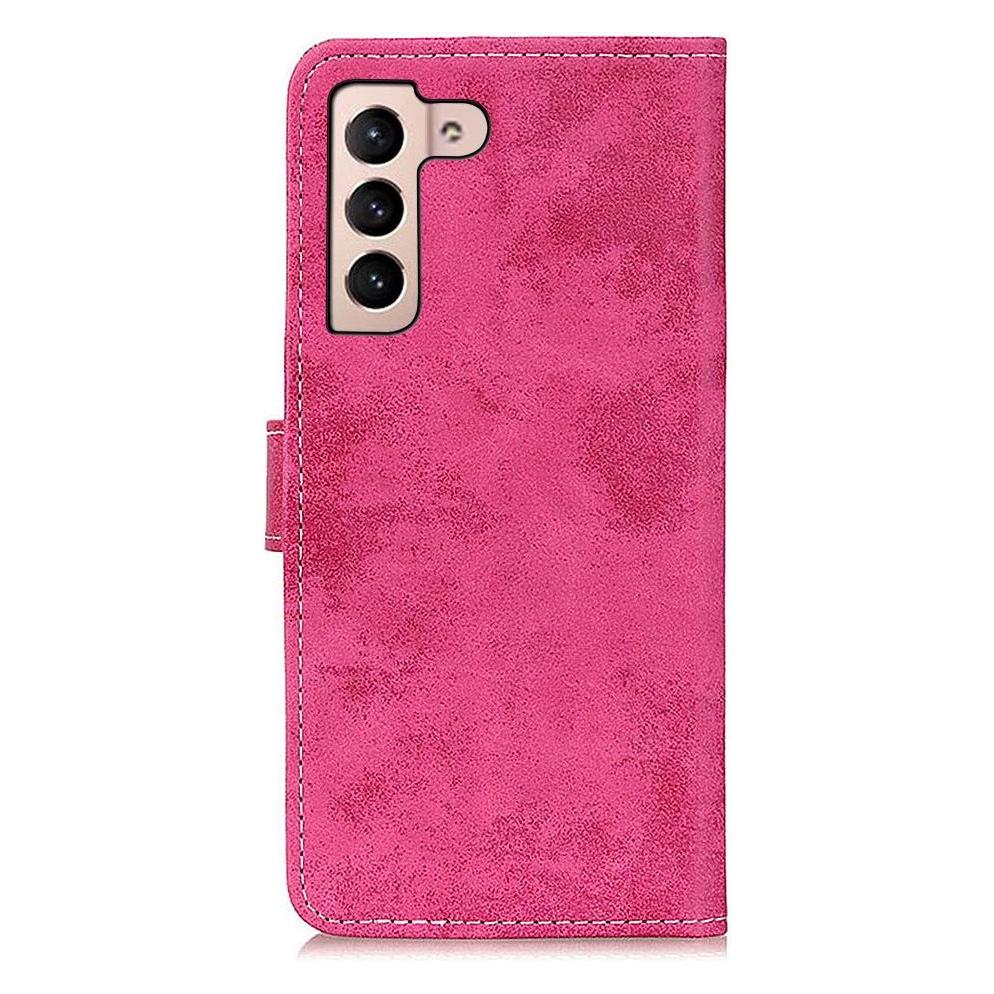 Cover-Discount Galaxy S22+ - Vintage Etui Wildleder Optik pink (Samsung Galaxy S22+) (101239818C)