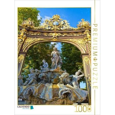 CALVENDO Puzzle Neptunbrunnen auf der Place Stanislas, Nancy | 1000 Teile Lege-Größe 64 × 48 cm Foto-Puzzle für glückliche Stunden
