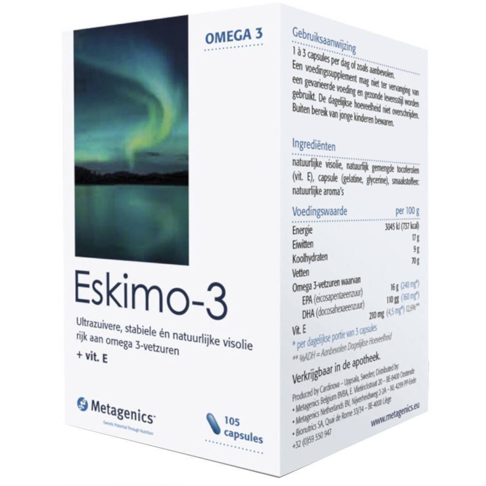 Eskimo 3 500mg ok Nlende 105 St Kapseln