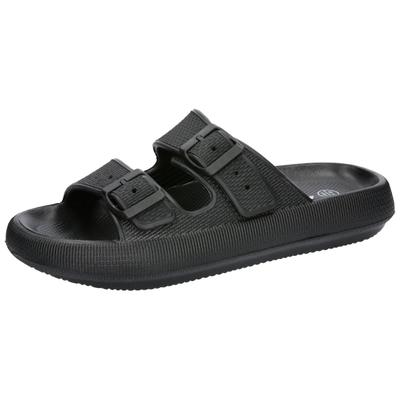 Badesandale LICO "Badesandale Hawaii", Herren, Gr. 45, schwarz, Gummi, Schuhe
