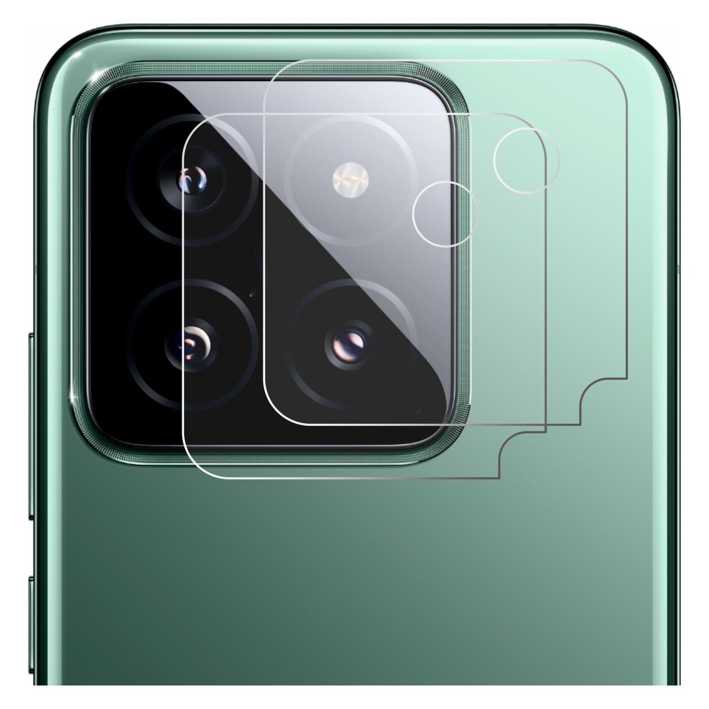 ScreenLeaf Schutzfolie für Xiaomi 14 (NUR Kameraschutz) Displayschutz Display Schutz Folie Klar Transparent (Xiaomi 14) (6155283)