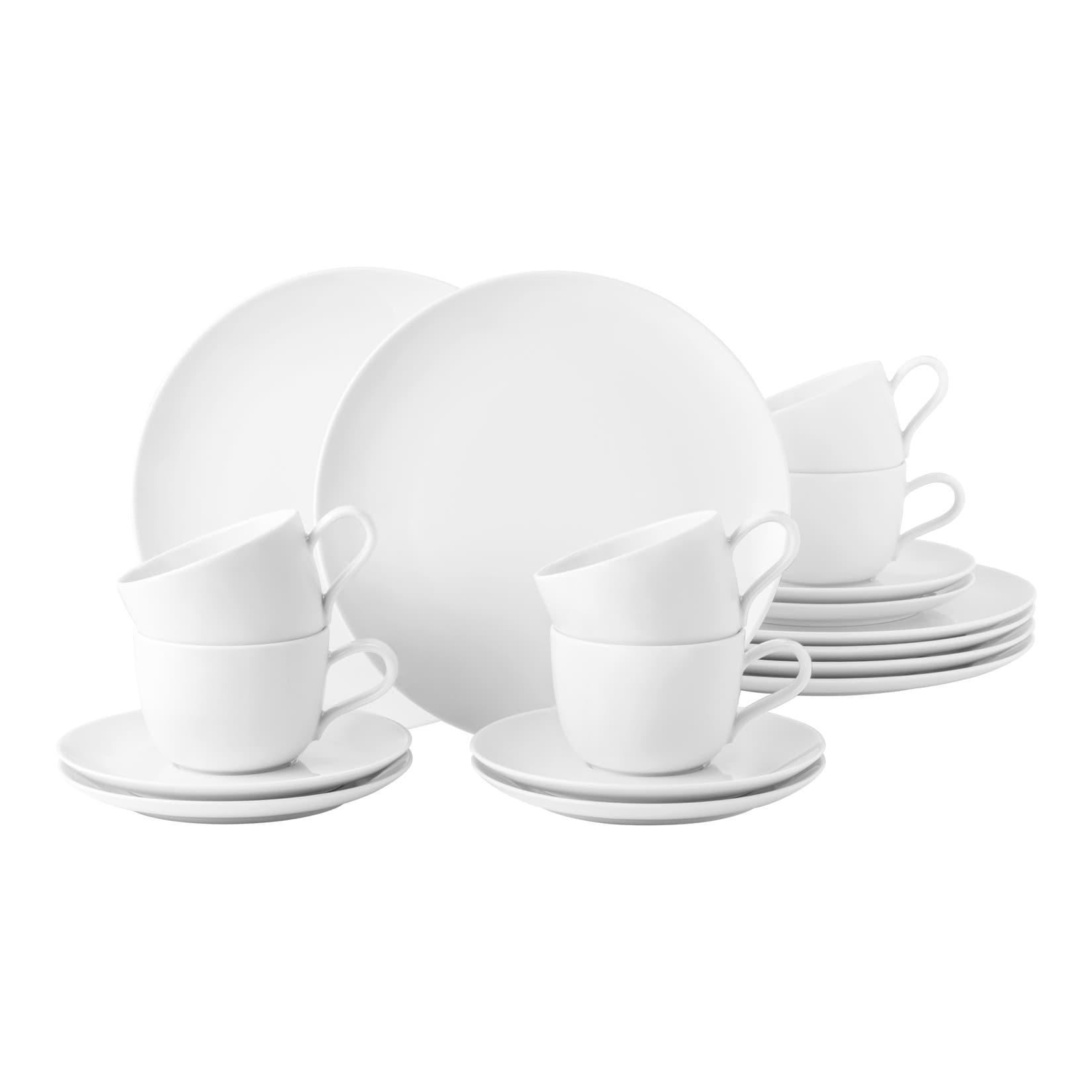 Seltmann Weiden Kaffeeservice Liberty Weiß 18-tlg.