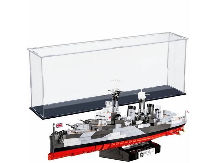 FiguWorld GmbH Vitrine Acryl Vitrine für COBI 4821 HMS Belfast B/T/H 690x140x240 mm