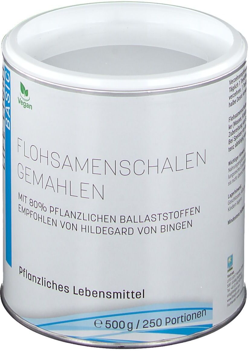LIFE LIGHT Flohsamenschalen gemahlen Pulver 500 g