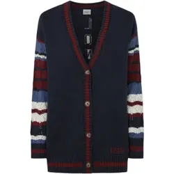 Pepe Jeans für Damen. PL702203 Harper Strickjacke navy (L), Lässig, Baumwolle, Nachhaltig, Marine