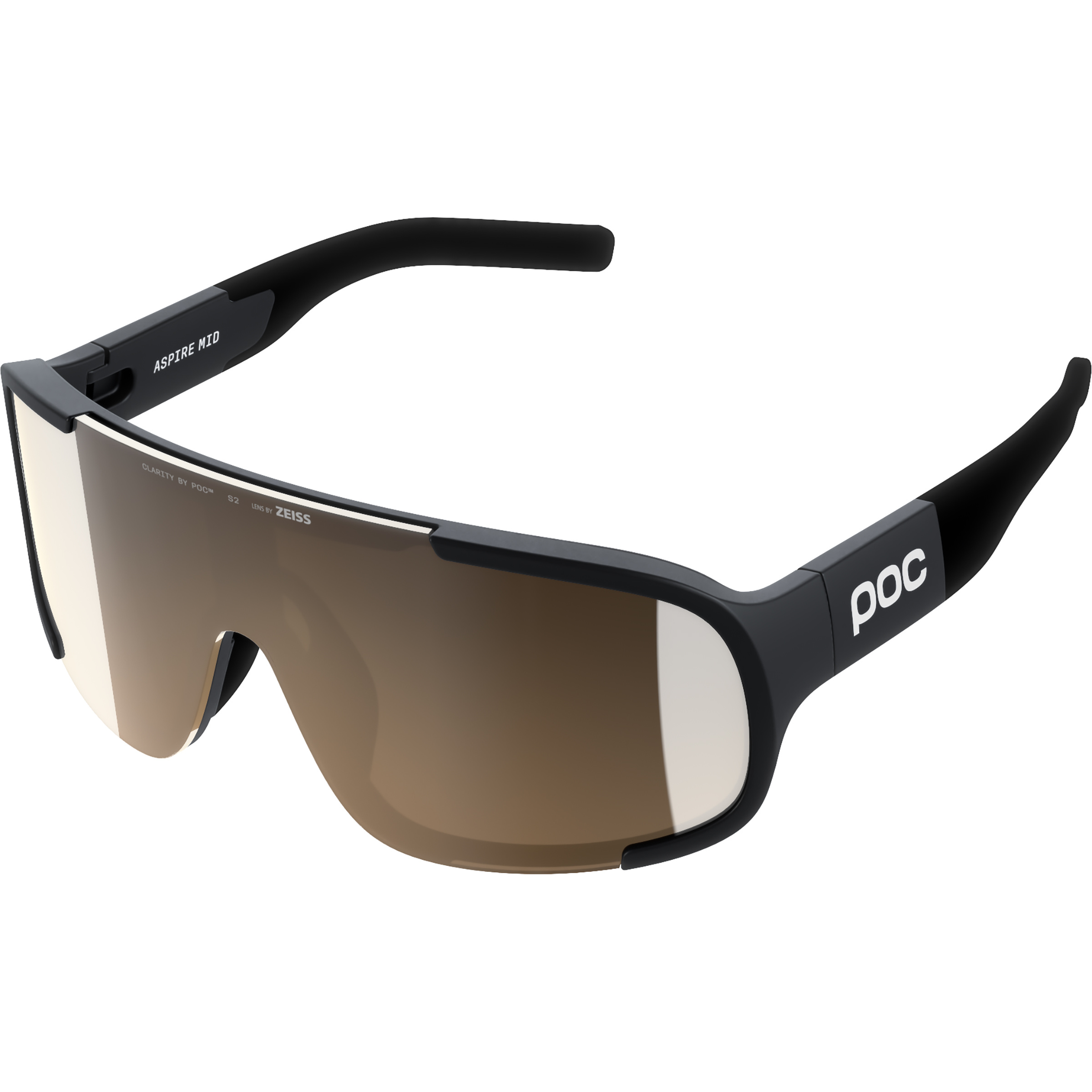 POC Aspire Mid Sportbrille Sportbrillen & Sportsonnenbrillen schwarz