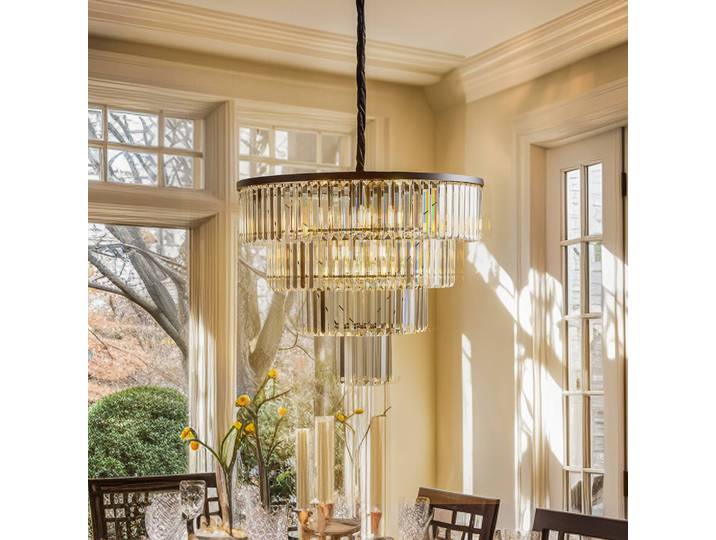 Kristall Hängelampe Cristal Nowodvorski Lighting, dimmbar, klar / transparent, für Wohn- / Esszimmer, Glas, Pendelleuchte