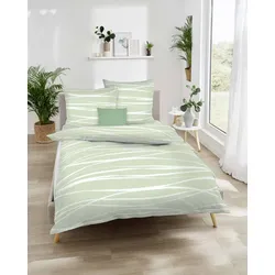 kaeppel Bettwäsche Satin Motion Colours jade 155x200 cm + 80x80 cm