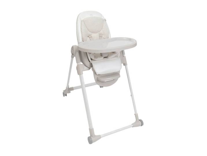Chicco Hochstuhl Polly Armonia, Alabaster, Kunststoff, 57x79-104x90 cm, Fußstütze verstellbar, Essbrett abnehmbar, höhenverstellbar, zusammenklappbar, Bezug waschbar, Babymöbel, Hochstühle & Zubehör, Hochstühle