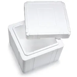 VEPATIM 6x Isolierboxen mit Deckel aus Styropor EPS 390x 390 x 329 mm 18,8 Liter