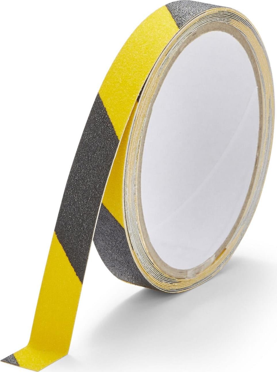 Heskins Antislip waarschuwingsband, zwart/geel, Breedte: 2,5 cm, Lengte: 3 meter