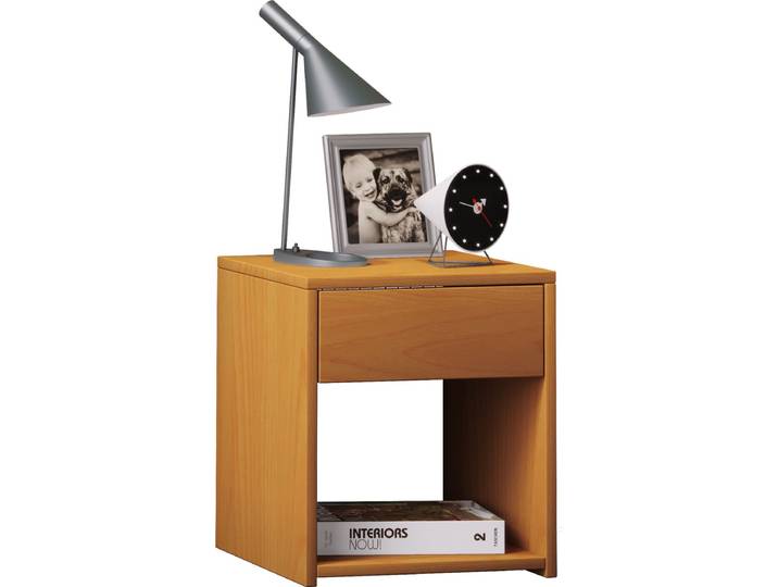Houten nachtkastje Bijzettafel Lade Console Nachtkastje Sledo Mini