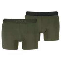Levis 2P Men Twill Boxer Brief Khaki Baumwolle Small Herren