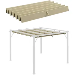 Outsunny Outsunny Ersatzdach für 3 x 3 m Pergola wasserdicht einziehbar Welle Überdachung