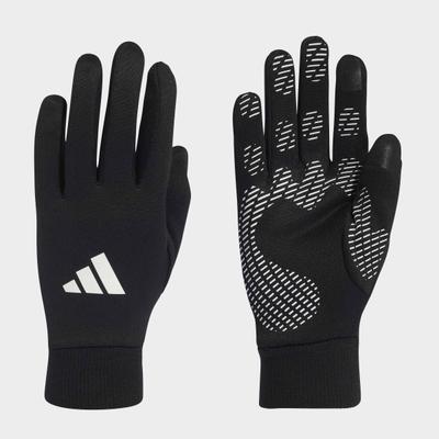 Trainingshandschuhe ADIDAS PERFORMANCE "TIRO C GLOVES", Damen, Gr. L, schwarz (schwarz, weiß), Obermaterial: 100% Polyester, Handschuhe