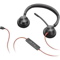 HP Poly Blackwire 3320 USB-C Stereo Headset (Kabelgebunden, USB-C), Office Headset, Schwarz