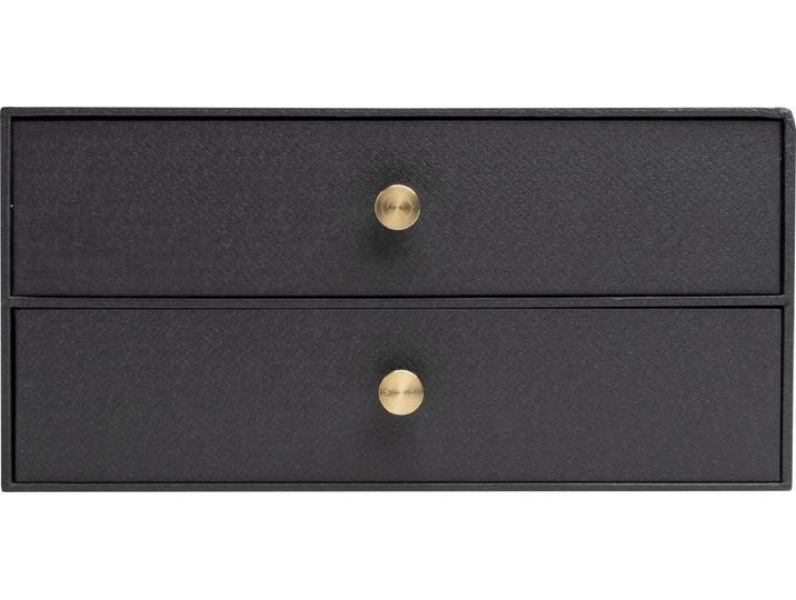Exacompta Ladenkastje met 2 laden OfficeByMe - Zwart - 30601E