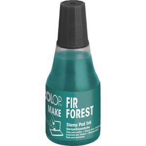 Colop Stempelfarbe Make, wasserbasiert, fir forest, für Schaumstoffkissen, schnelltrocknend, 25 ml