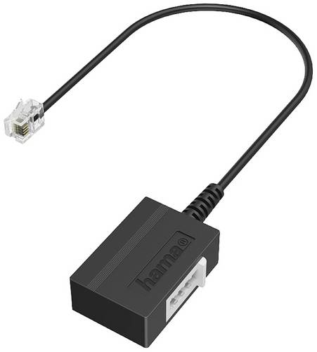 Hama Telefon (analog) Anschlusskabel [1x RJ11-Stecker 6p4c - 1x TAE-F-Buchse] 0.2m Schwarz