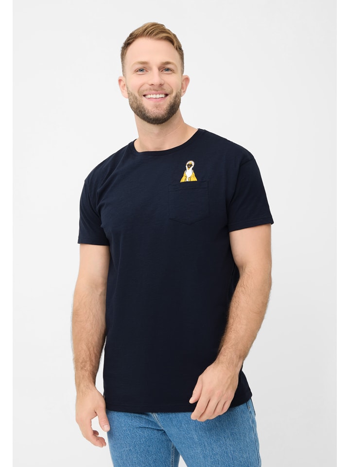 Derbe Shirt in Dunkelblau - M