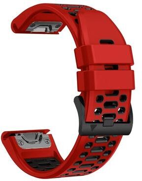 Uplifted Finds QuickFit Sport Silicone Watch Strap 22mm 26mm For Garmin Fenix And Epix quickfit 22mm red Black