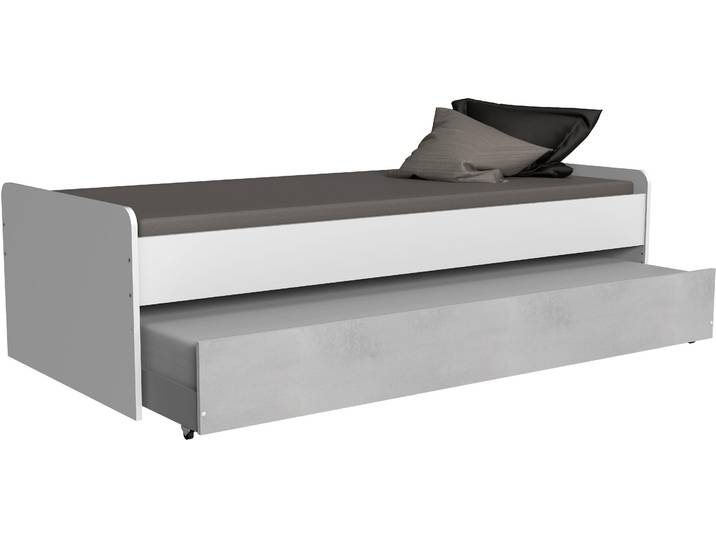 Schubkasten WIMEX Joker , grau (betonfarben), B:203cm H:21,5cm T:93cm, Schubladen, Schubkasten, zusätzliche Schlafgelegenheit, Gästebett, inklusive Lattenrost