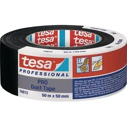 TESA Gewebeband Duct Tape PRO 74613 schwarz 50 m x 50 mm - 74613-00002-00
