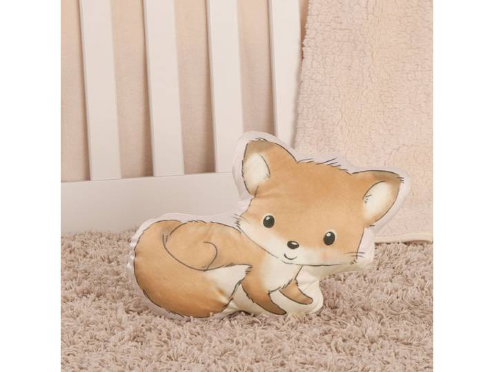 Dekokissen BABY BEST BabyBest Fuchs , bunt, B:27,5cm H:2,5cm L:36cm, Polyester, Dekokissen_Sitzkissen_Kissenhüllen, Dekokissen, hochfarbig bedruckt