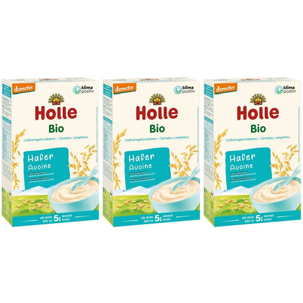 Holle Babybrei Haferflocken Bio 250 g x3 3x250 Pulver
