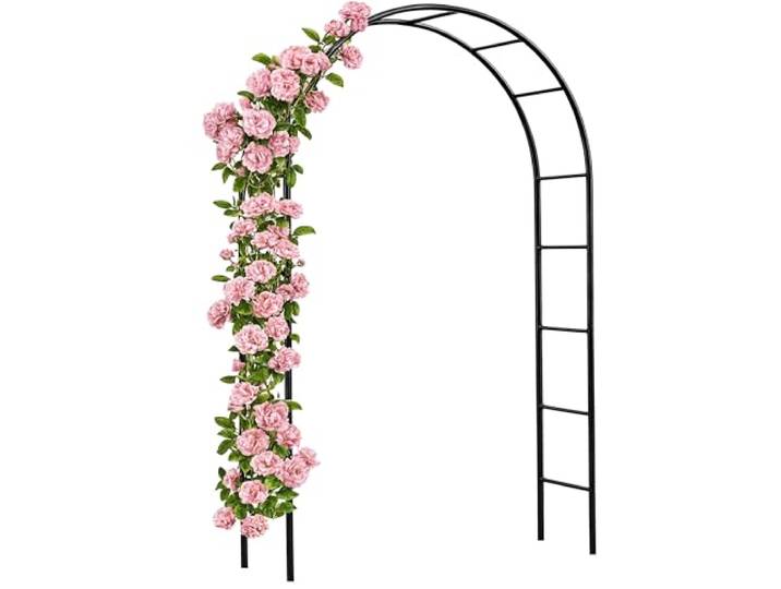 GARDEBRUK® Rozenboog 240x140x37cm Metalen Stabiele Weerbestendige Tuin Trellis Klimhulp Metaal Tuinboog Rozenblaadjes