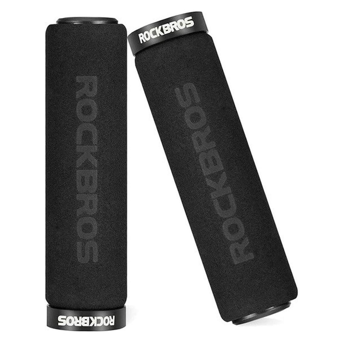 Rockbros BT1001BKBK sponge bicycle handlebar grips - black (1701423730)