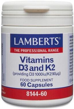 Lamberts Vitamina D3 e K2 60 comprimidos