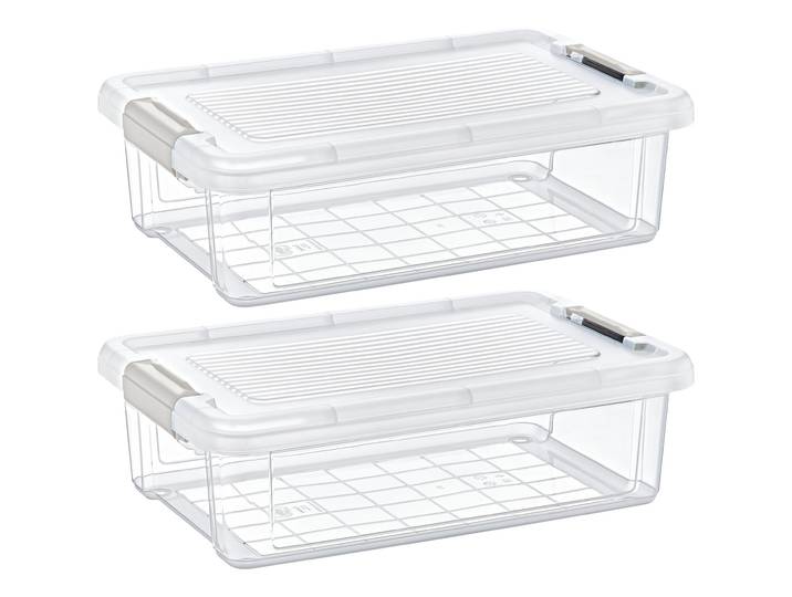 2er-Set Vorratsbox, 6 l, transparent