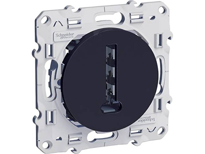 Schneider Electric - Odace\, conjoncteur en T Anthracite\, 8 contacts\, à vis - S540496
