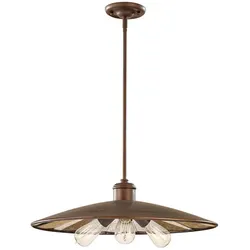 Elstead Lighting, Pendelleuchte, Urban Renewal Hängeleuchte E27 3-fach Astral Bronze (E27)