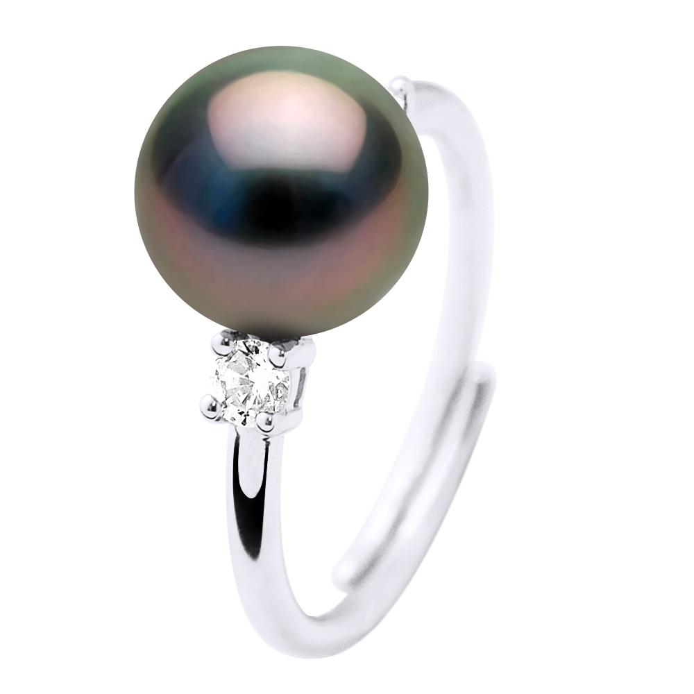 Ring Sieraden - Echte Gecultiveerde Tahiti Parels Rond 8-9 mm