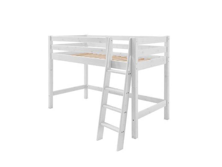 140 cm hohes Hochbett mit schräger Leiter – 3%-Vorkasse-Rabatt