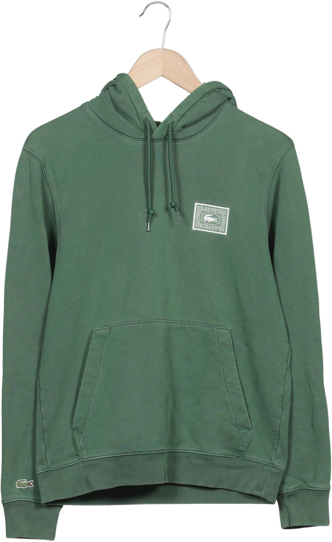 Lacoste Herren Kapuzenpullover, Grün, Gr. S, Baumwolle - Second Hand