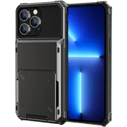 König Design Hülle Handy Schutz für Apple iPhone 14 Serie Case Cover Tasche Bumper Wallet Neu (Apple iPhone 14 Pro), Smartphone Hülle, Schwarz